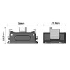 Andoer Vertical Charging Dock Desk Mount Quick Release Aluminum Alloy