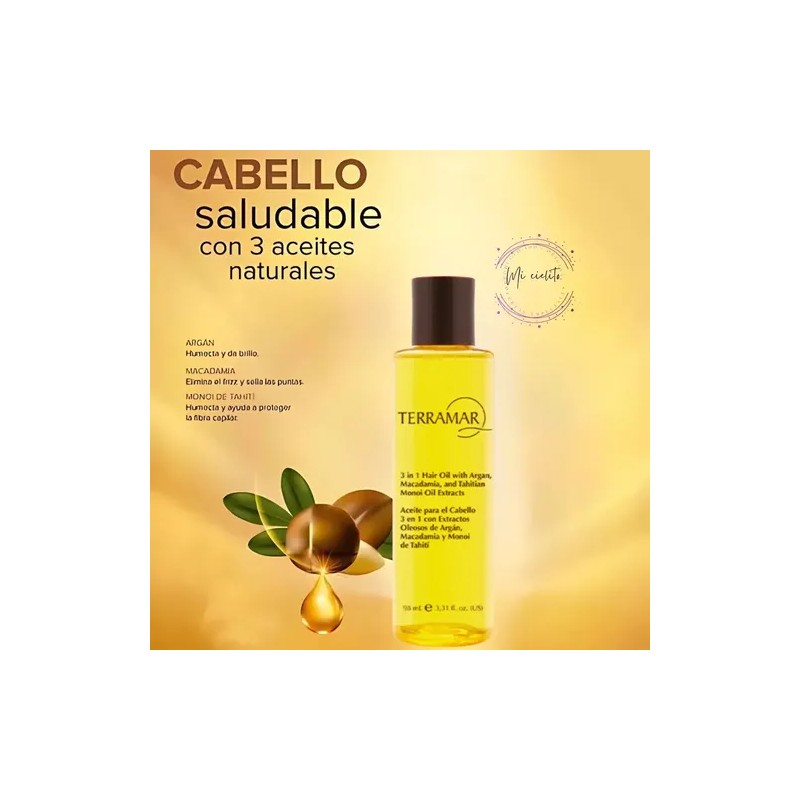 Oleo Tratamiento Para El Cabello 3 En 1 Terramar 98