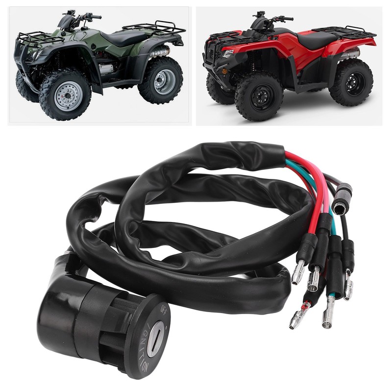 ATV Ignition Switch with 2 Keys 35100‑HA7‑675 Replacement for Fourtrax
