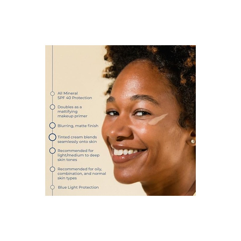 CoTZ Face Sunscreen,SPF 40, natural skin tone