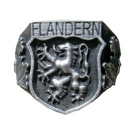 MK-Art German Ring Legion Flanders Belgium-Leningrad 1941 Engraved Wehrmacht, pewter