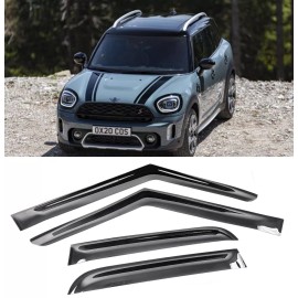 SDZ Tape on Window Visor Vent Rain Wind Guard Shade Fit 17-23 Mini Countryman F60