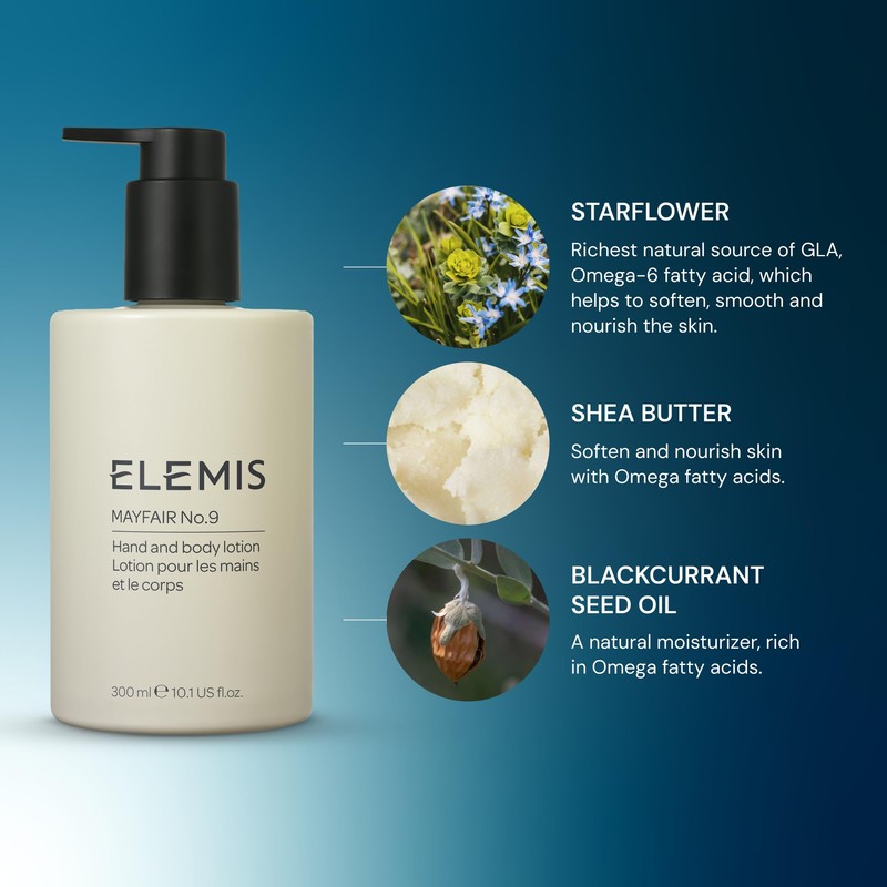 ELEMIS Mayfair No.9 Hand & Body Lotion 300ml - Luxurious