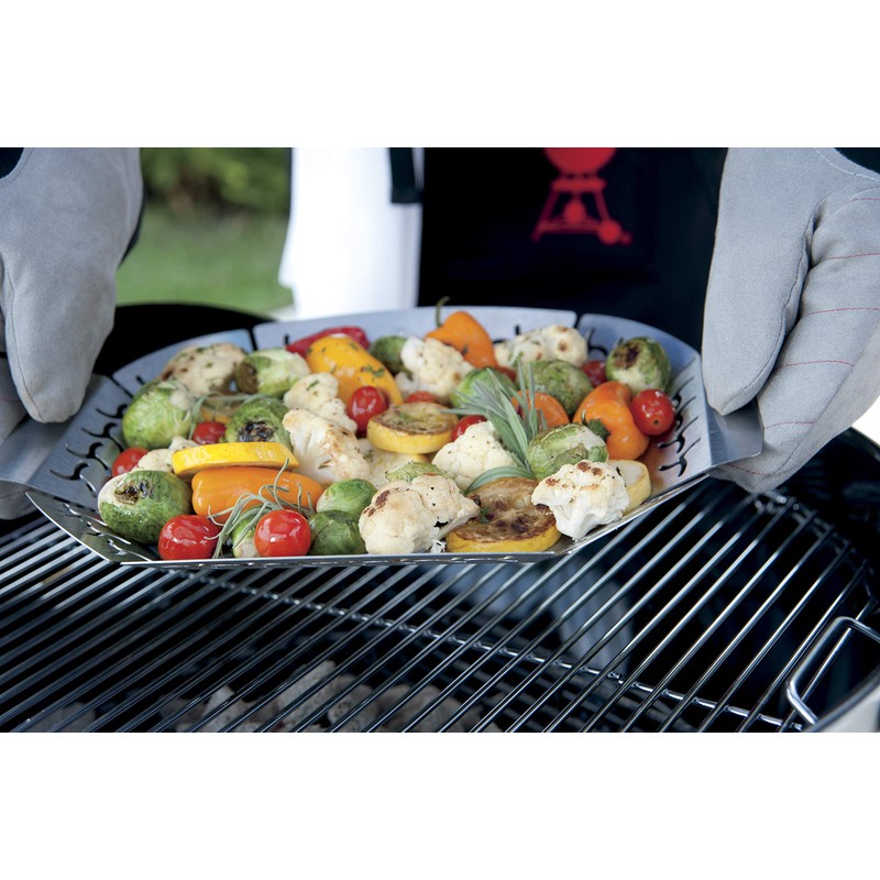 Weber 6678 Premium grilling basket, Large, stainless steel, Mixed