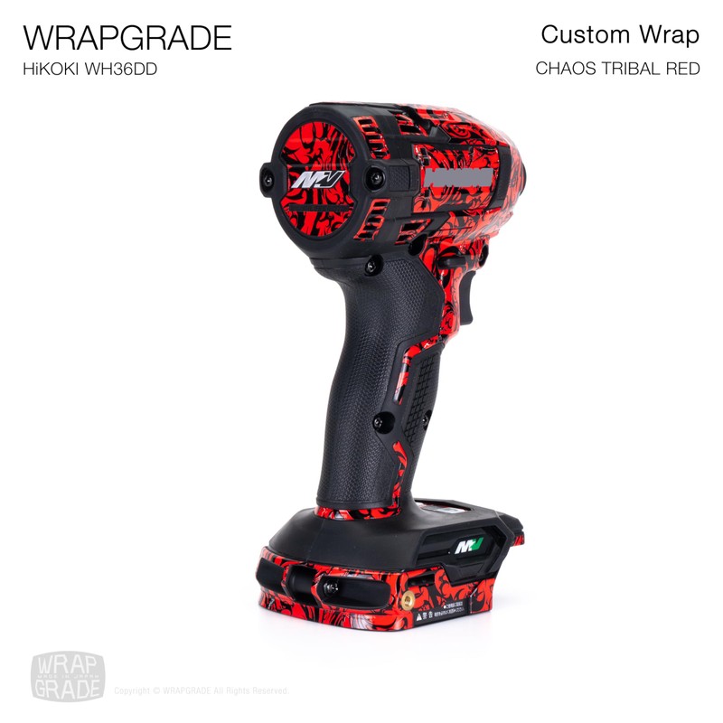 WRAPGRADE (Wrap Grade) Custom Wrap for HiKOKI WH36DD (Chaos Tribal