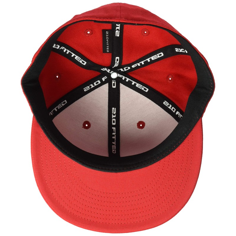 Yupoong mens 6210 Hat, Red, Small-Medium US