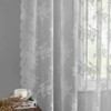 Kotile - Cortinas de encaje gris de 108 pulgadas de