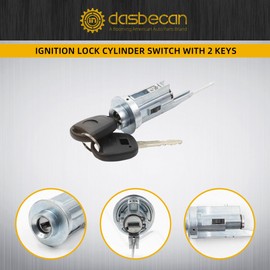 Dasbecan Ignition Switch Lock Cylinder Assembly with 2 Keys Compatible with Lexus Toyota 4runner Avalon Fj Cruiser Land Cruiser Sequoia Solara Tundra 2001-2009,Replace# 89703-33070 69052-34040