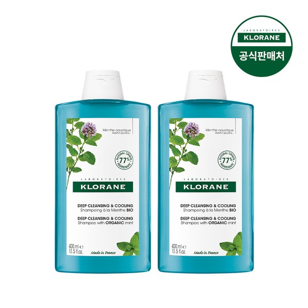 Kloran [Kloran Official] Aquamint Deep Cleansing Cooling Shampoo 400ml x
