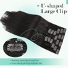Ukira Extensiones De Cabello Humano Con Clip De Color Marrón