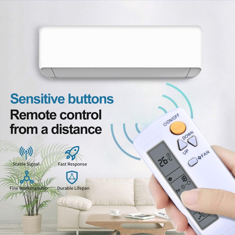 HZIME New BRC4C151 Replacement AC A/C Remote Control Compatible for