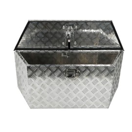 smileracing 39 Inch Aluminum Truck Trailer Tongue Tool Box with Lock & Keys, Storage Organizer Toolbox for Pickup Truck Bed, Trailer, RV, ATV, Silver, 39"x 15.4" x 12"