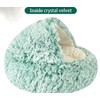 Cave-Inspired Hooded Pet Bed for Cats & Dogs - Fluffy