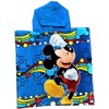 Boys Mickey Mouse Hooded Poncho with Mickey Logo and Rainbow