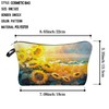 Livel lhood Sunflower Makeup Bag Field of Sunflowers Small Toiletry
