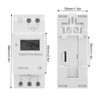 THC15A Digital Timer Switch, Keenso KG316T Mini AC 220-240V 50-60Hz