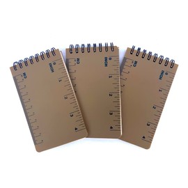 LETHALIFE All Weather Notepad 3x5, 100% Water Proof, Coyote Brown, 3-Pack