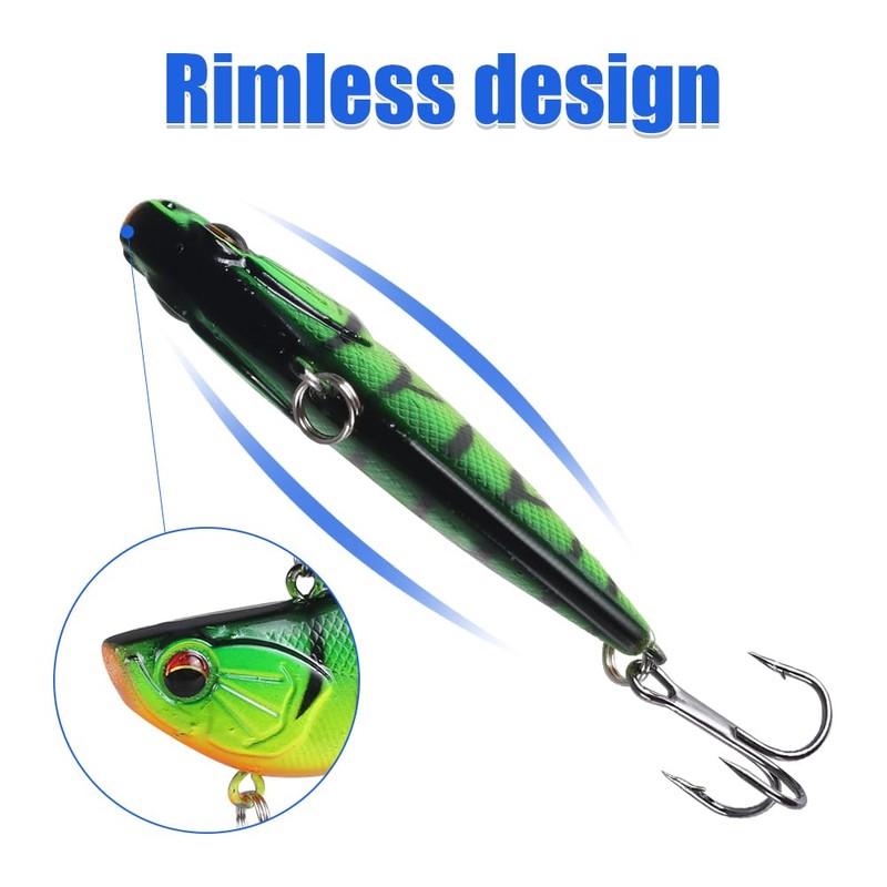 Fishing Lures, 3 Pieces Swimbaits with Barbed Hooks, Crank Baits