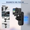 BRDRC 磁気バックパックマウント DJI Action 6 Nano用 クイックリリースマグネットマウントバッグストラップ 滑り止め ショルダークリップベルト DJI