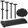 200Pcs Universal Cable Tie Buckle Fixion Tools Zipper Clips for
