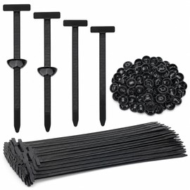 200Pcs Universal Cable Tie Buckle Fixion Tools Zipper Clips for Car Bumper