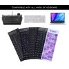 2PCS Universal English Keyboard Stickers with Tweezer, Keyboard Stickers Black