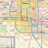 Globe Turner Phoenix, Arizona Wall Map, Small - 11.25" x