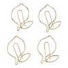 100 Pcs Paper Clip Gold Cute Lemon Shaped Bookmark Clips