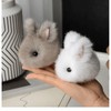 ELVRLA Super Cute Soft Round Rabbit Bunny Keychain Plush Rabbit