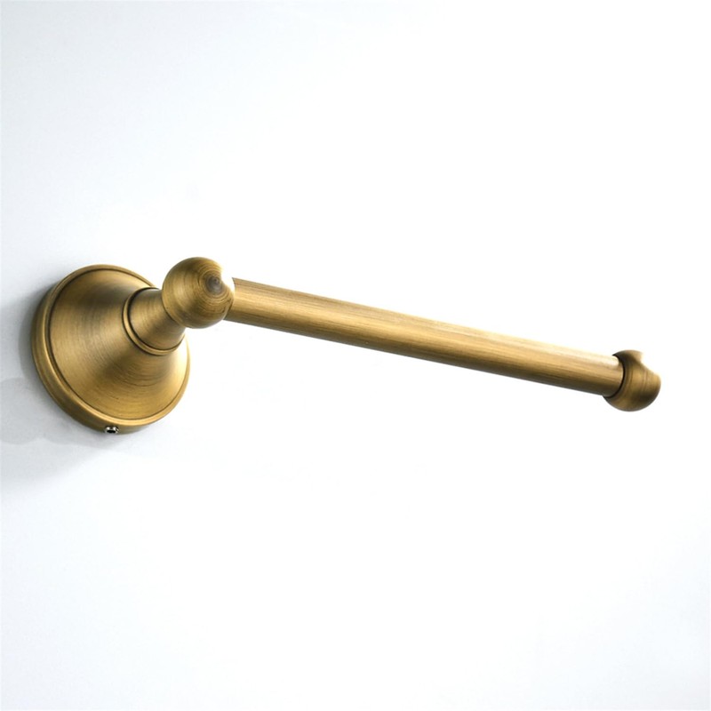 Flybath Toilet Paper Holder Without Cover Antique Brass Bathroom Tissue