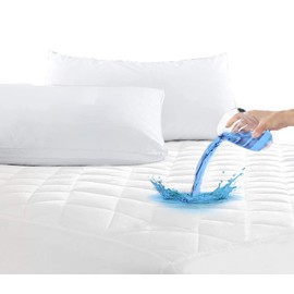 AmigoZone Waterproof Quilted Microfibre Mattress Protectors Water Resistent, Non Allergenic Fully Fitted -Double