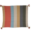 Creative Co-Op Woven Cotton Blend Throw with 8 Stripes and