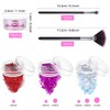 MELLIEX 18Pcs Nail Glitter Powder, Nail Art Sequins Holographic Glitters,