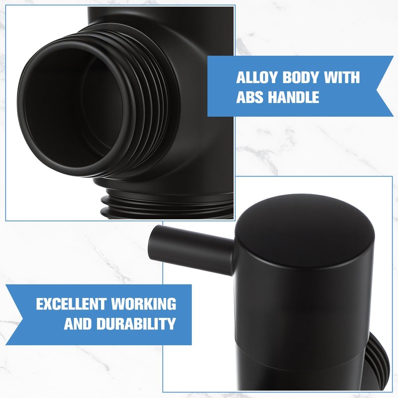 Nuanchu 4 Pack Alloy Shower Arm Diverter Valve for Hand