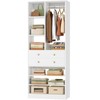Closet System, 28"/2.4 FT Small Closet Organizer System with Drawers