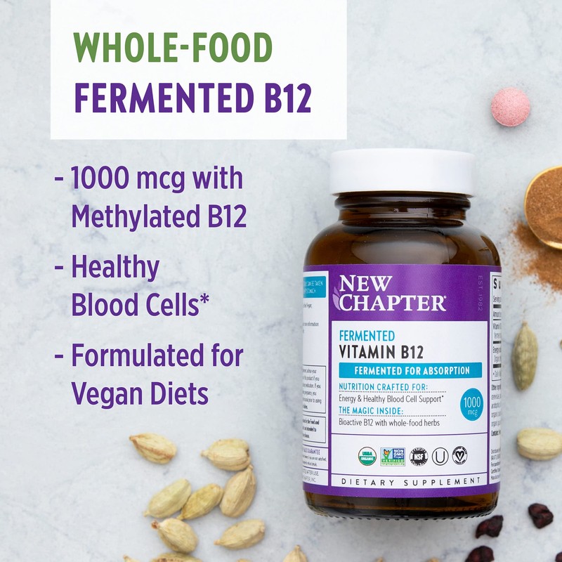 New Chapter Fermented Vitamin b12, 30 Count