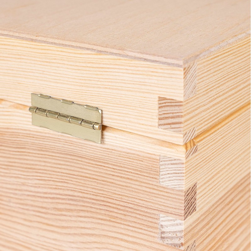 Creative Deco Wooden Storage Box for CDs and DVDs, 16