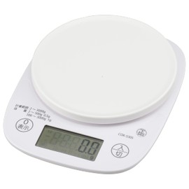 Ohm Electric COK-S305-W 07-8918 OHM Cooking Scale, Antibacterial Specifications, Kitchen Scale, Cooking Scale, Scale, Digital Weighing, White