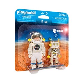 PLAYMOBIL Space 70991 DuoPack ESA Astronaut und Robert, Empfohlen ab 4 Jahren