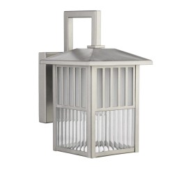 CHLOE Lighting FRISCO Transitional 1 Light Painted Nickel Outdoor Wall Sconce 11" Height