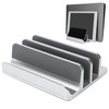 Adjustable Vertical Laptop Stand Double Slots Aluminium Alloy Notebook Computer