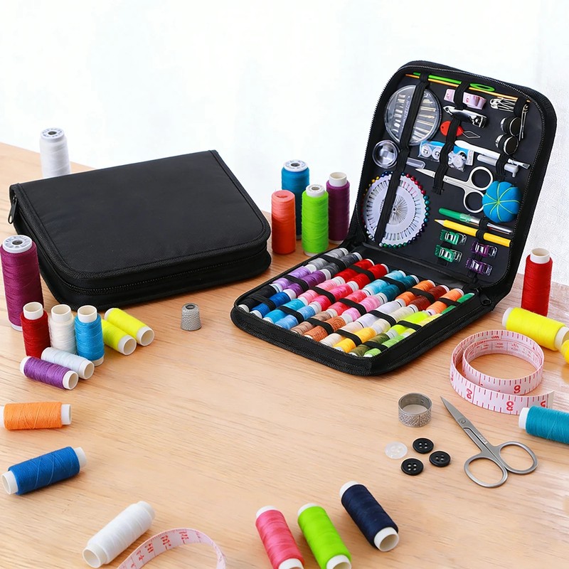 Complete Sewing Kit for Home Repairs – Portable Thread, Needle