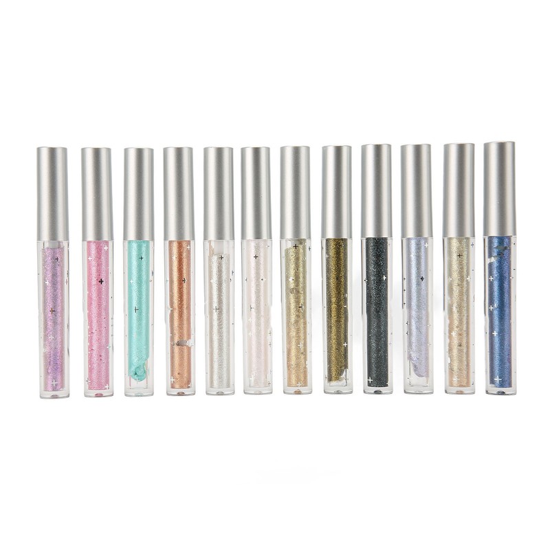 12PCS Liquid Eyeshadow Set Diamond Sparkling Matte Glitter Eyeshadow Set