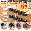 360° Rotatable Magnetic Cable Organizer Desk Cable Clip Cable Holder