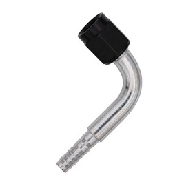Flo Supply 8AN 90 Degree Hose End Assembly - Red B-Nut