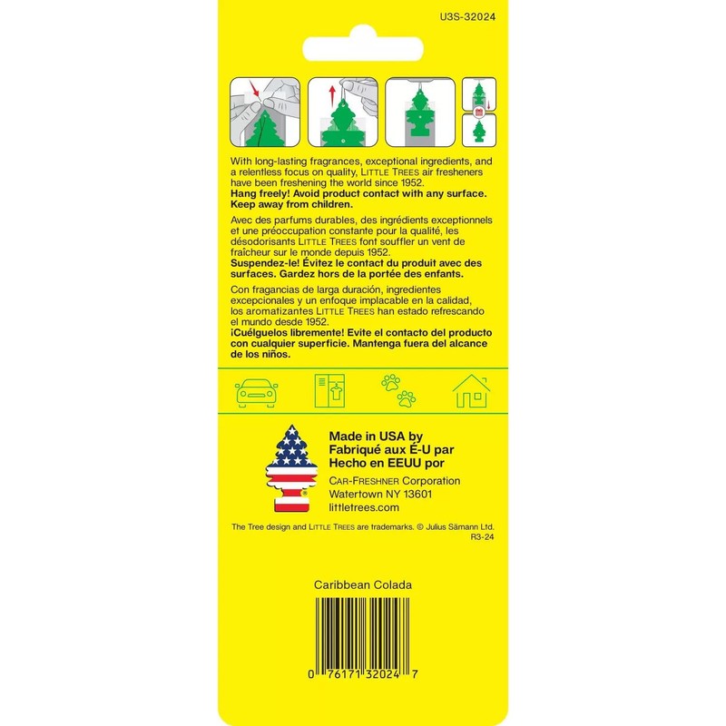 LITTLE TREES Car Air Freshener | Hanging Paper Tree for