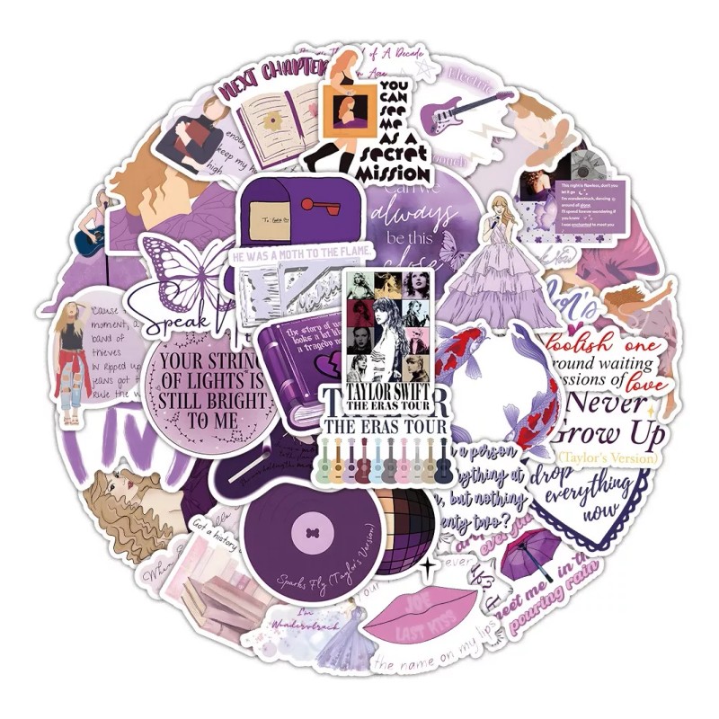 Taylor Swift Speak Now 50 Calcomanias Sticker Contra Agua