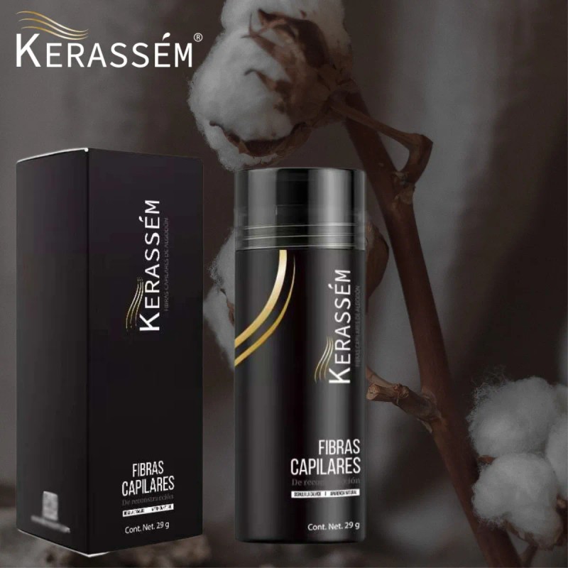 Fibras Capilares 29g Cubre Calvicie Kerassém Tonos