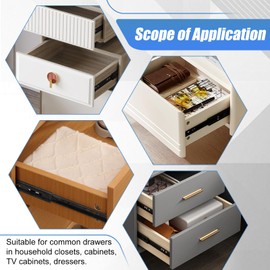 16 inch Drawer Slides 6 Pairs (12pcs) Full Extension Ball Bearing Drawer Slides 3 fold Full Stretch Side Mount Drawer Slides 100 LB Capacity Drawer Slide 16" Black