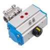 1 Inch Pneumatic Ball Valve, Single Acting Air-Operated Stainless Steel